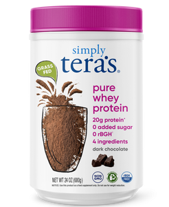 pure whey protein - dark chocolate - 24oz