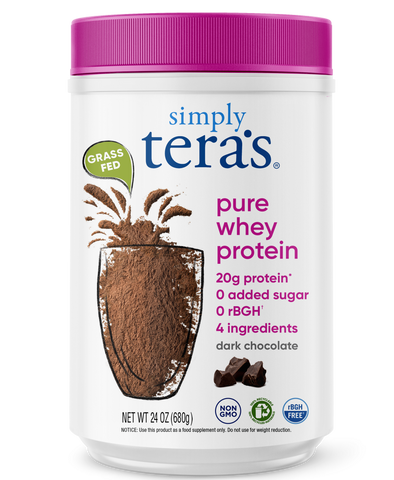 pure whey protein - dark chocolate - 24oz