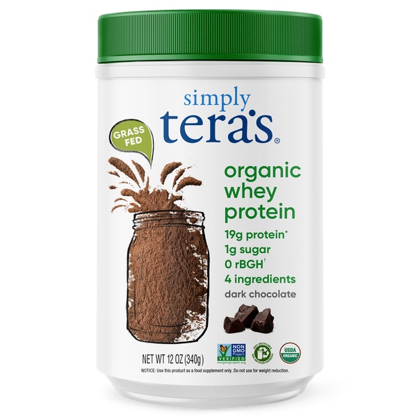 organic whey protein - dark chocolate